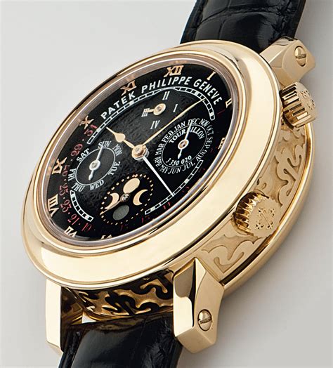 patek philippe sky moon tourbillon gold black